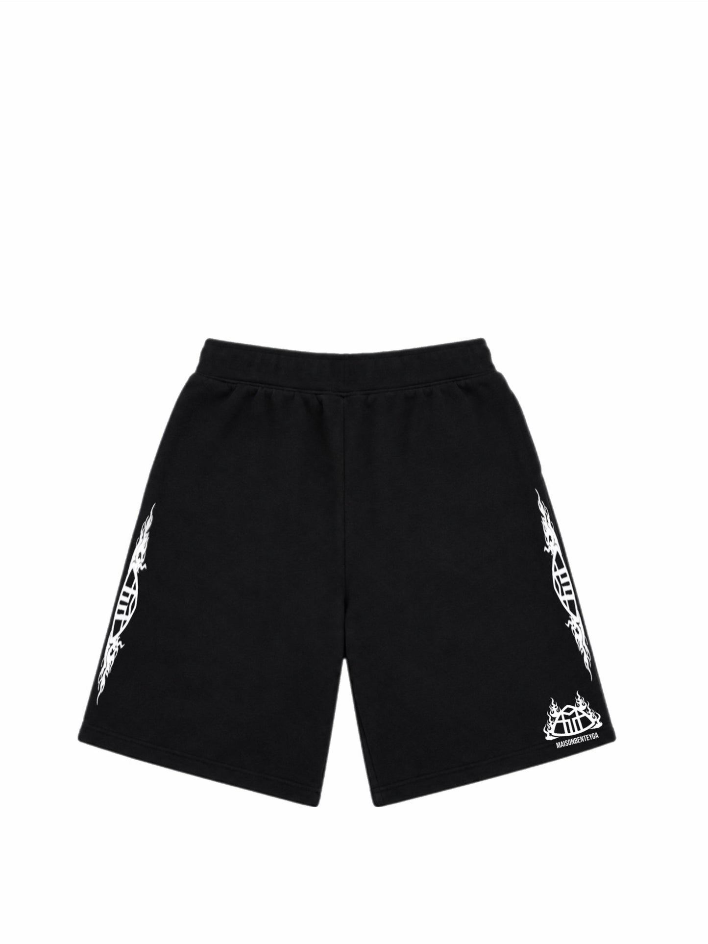 Maison Benteyga Flame Crest Shorts