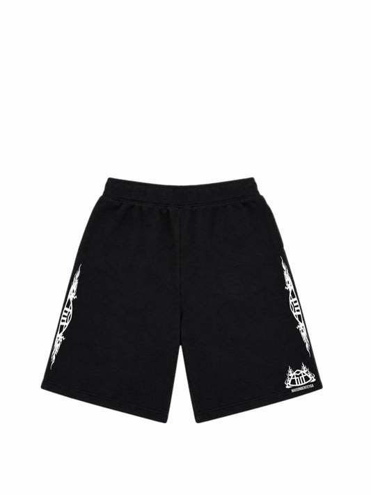 Maison Benteyga Flame Crest Shorts