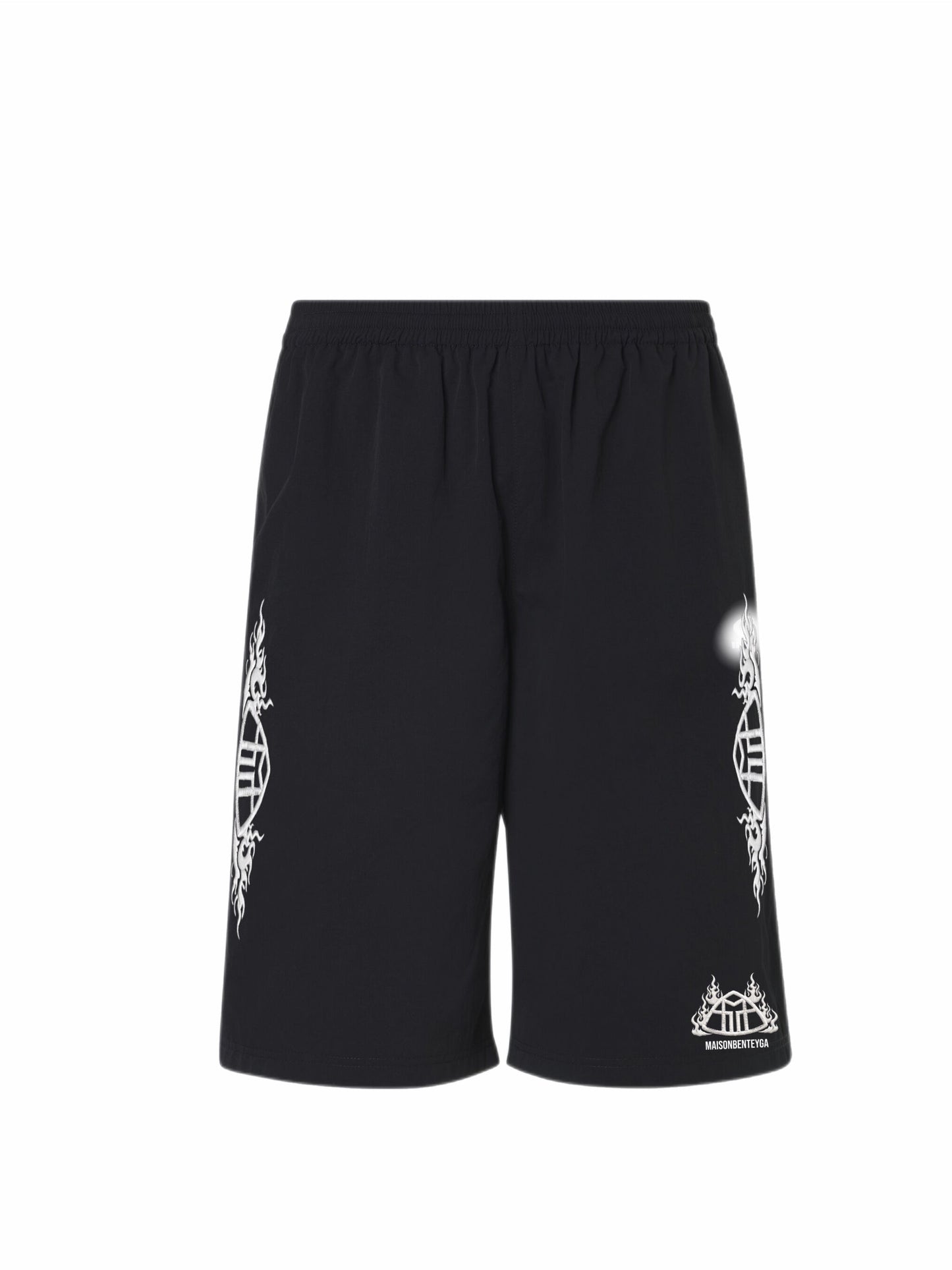 Maison Benteyga Flame Crest Shorts