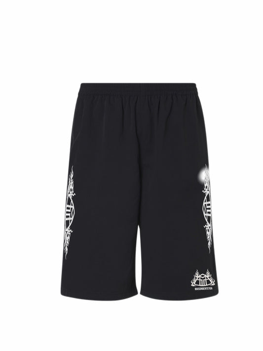 Maison Benteyga Flame Crest Shorts