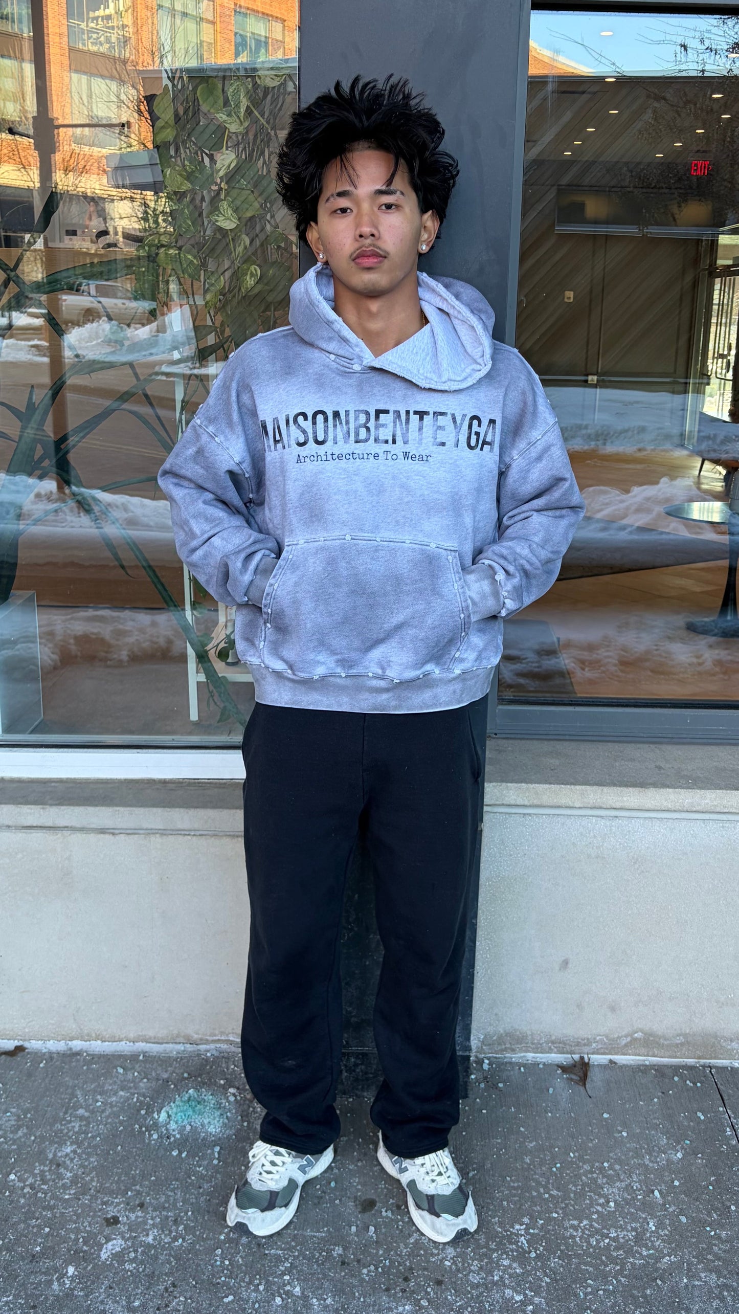 MaisonBenteyga Architecture To Wear Vintage Hoodie